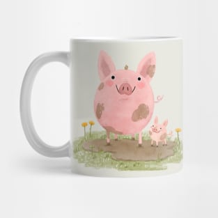 Piggies in a Mud Puddle Mug